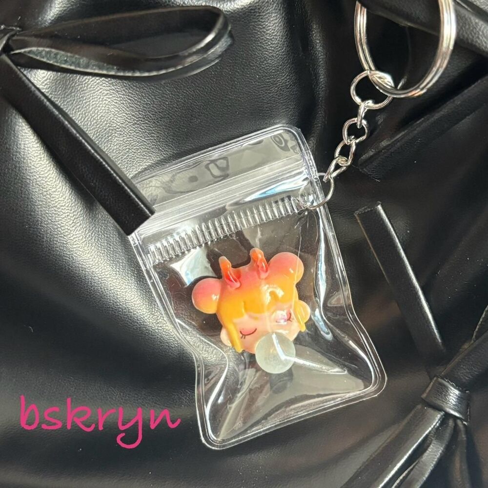 Handmade Pop Mart Character Pouch Keychain